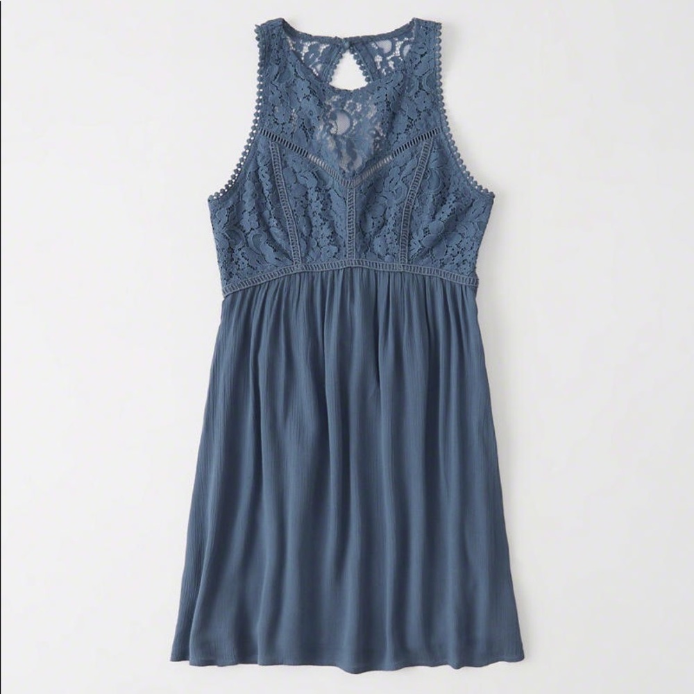 Blue lace Abercrombie dress